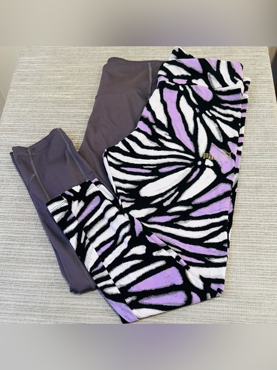 Pants - Puma & Victoria's Secret Leggings Lot 2 Pc Size M Purple Active